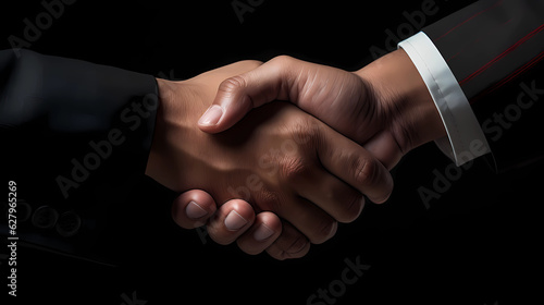 shaking hands close up