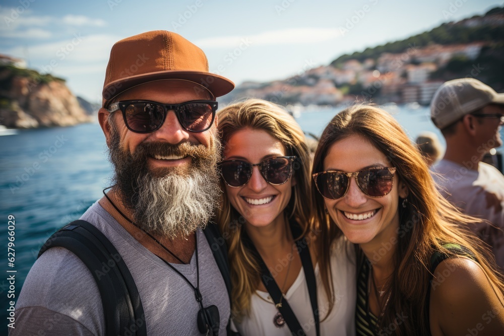 Generative AI - Coastal Wonders: American Generation X Tourists on a Memorable Mediterranean Cruise Generative AI - Coastal Wonders: American Generation X Tourists on a Memorable Mediterranean Cruise