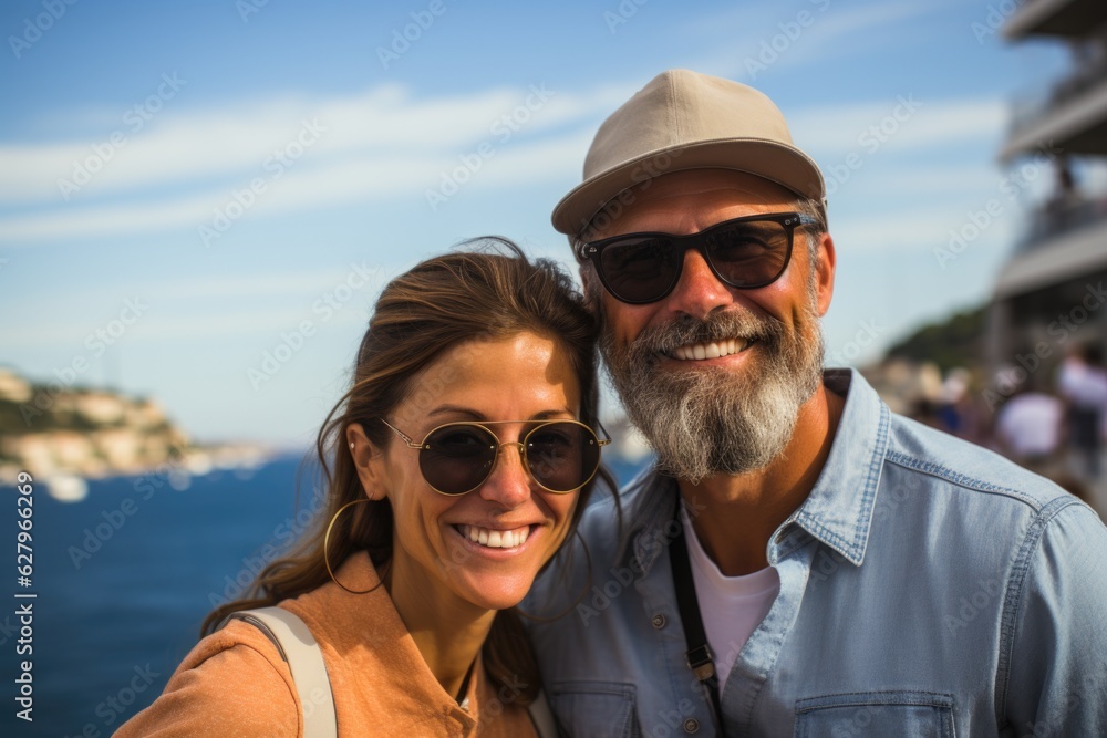 Generative AI - Coastal Wonders: American Generation X Tourists on a Memorable Mediterranean Cruise Generative AI - Coastal Wonders: American Generation X Tourists on a Memorable Mediterranean Cruise