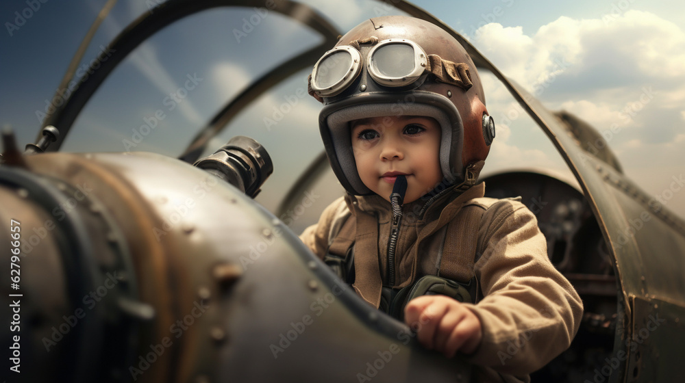 Flight of Fancy: Children's WWII Era Pilot Dreams, Generative AI Flight of Fancy: Children's WWII Era Pilot Dreams, Generative AI