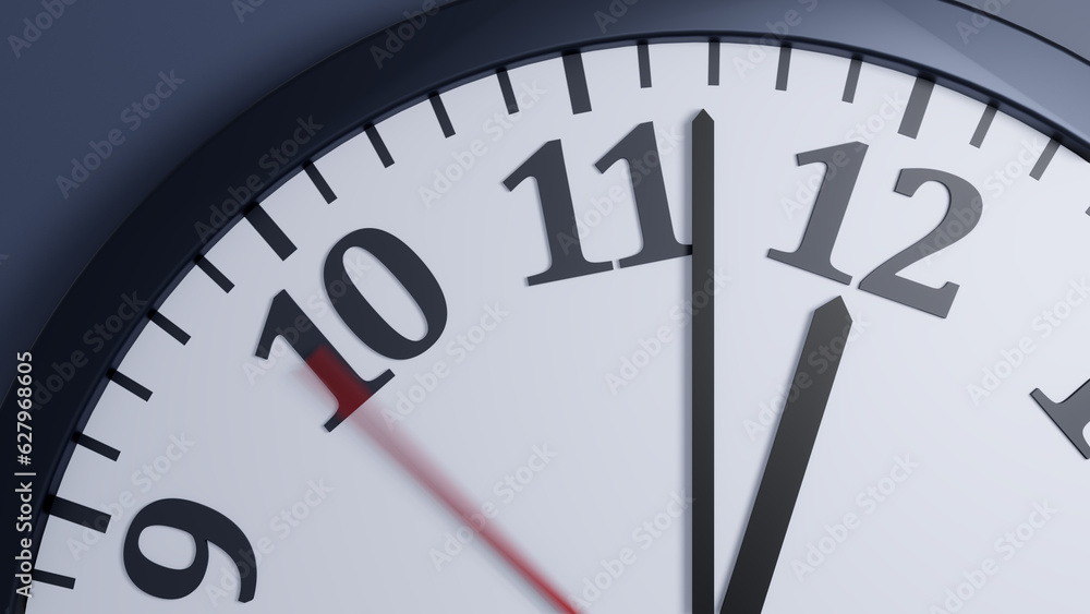 close to twelve time limit concept background close to twelve time limit concept background