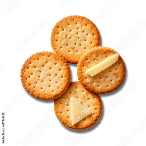 Cheese Biscuits, cookies isolated on white background