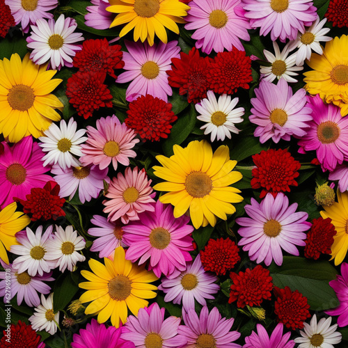 Flower bouquet colorful background for wallpaper