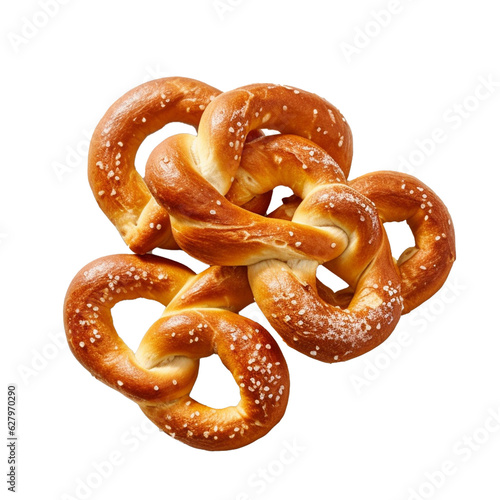 pretzels isolated on white