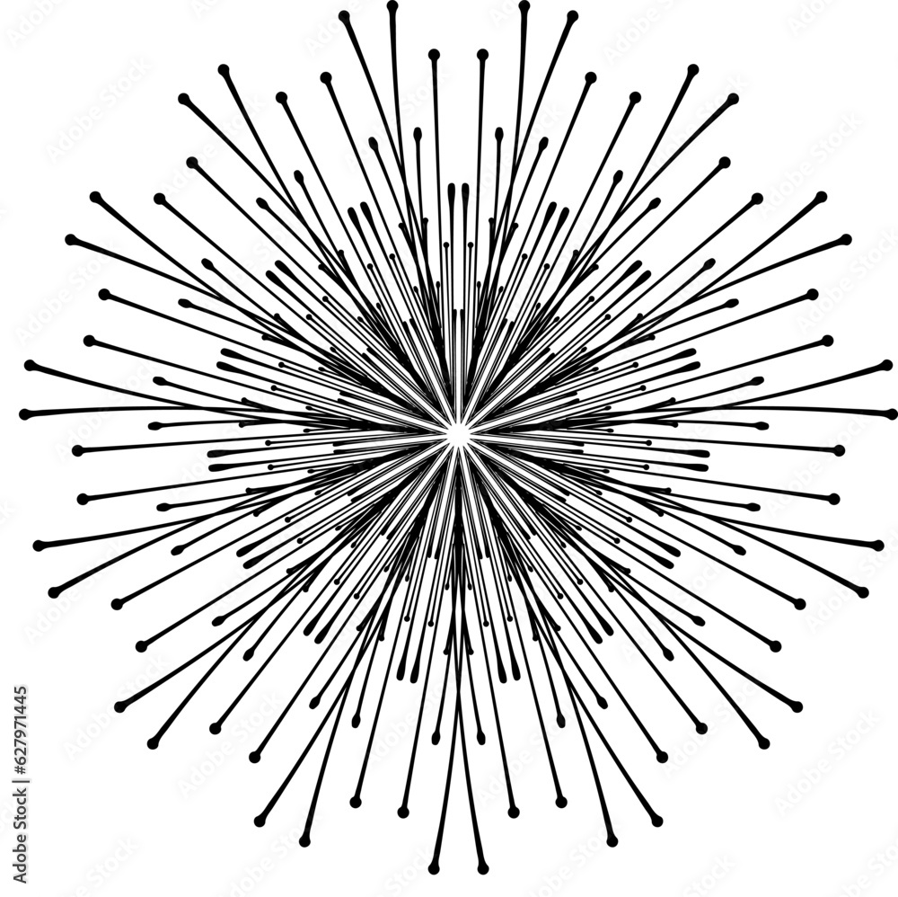 Obraz premium Abstract doodle mandala pattern. Graphic ornament. Vector illustration.