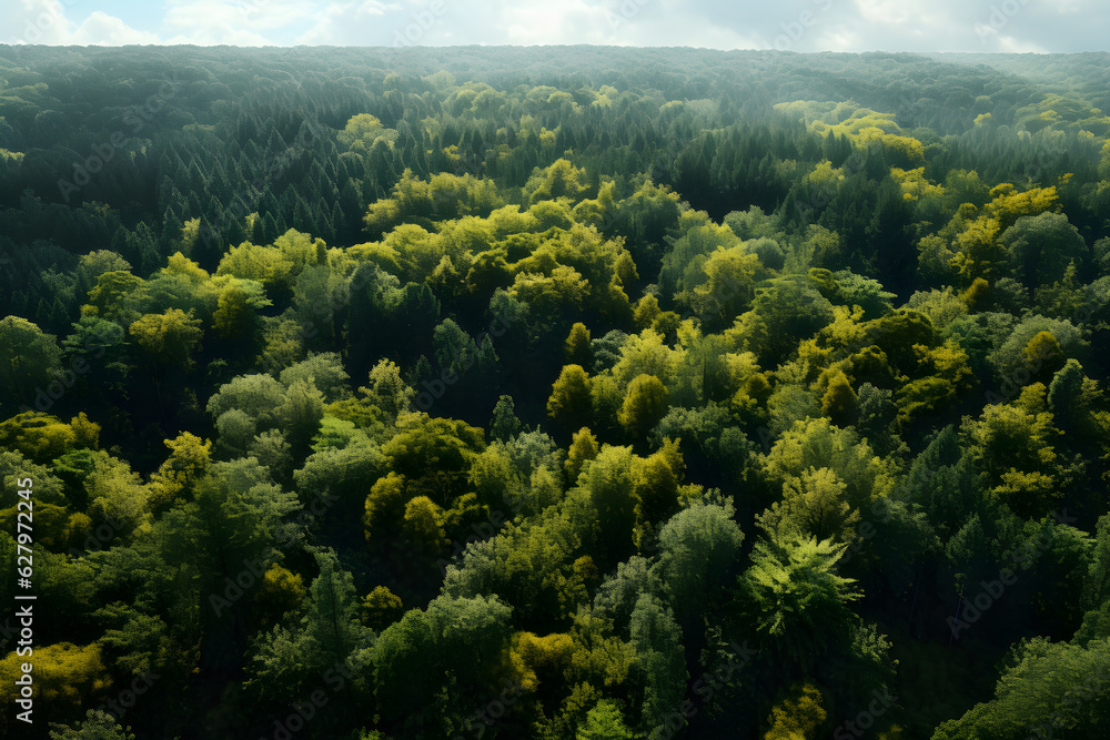 Aerial top view forest tree, Rainforest ecosystem and healthy environment concept and background, AI generate Aerial top view forest tree, Rainforest ecosystem and healthy environment concept and background, AI generate