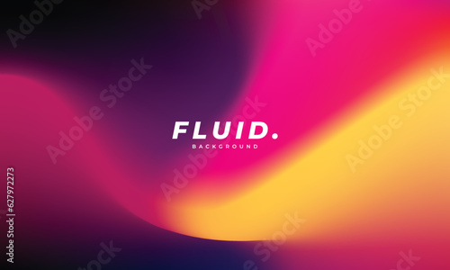 Colorful, fluid, and wavy gradient mesh background template copy space. Modern and dynamic colour gradation backdrop design for poster, banner, landing page, magazine, cover, or presentation page.