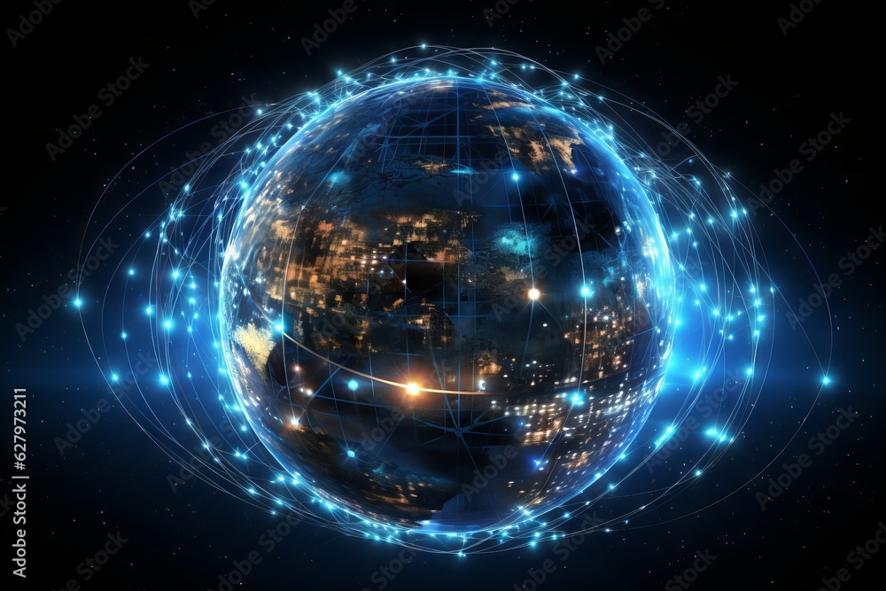 the earth is circled by a network of world technologies. Generative AI the earth is circled by a network of world technologies. Generative AI