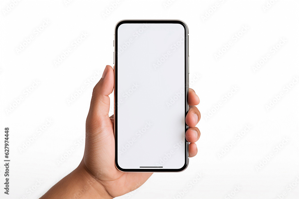 Hand using smartphone Hand using smartphone