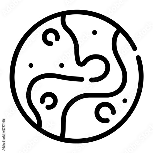 pluto Line Icon