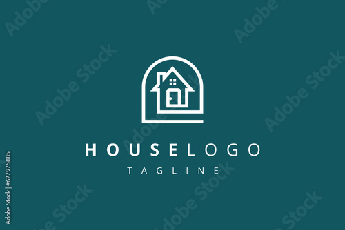 Vector Graphic Design, House Logo Design Template 
