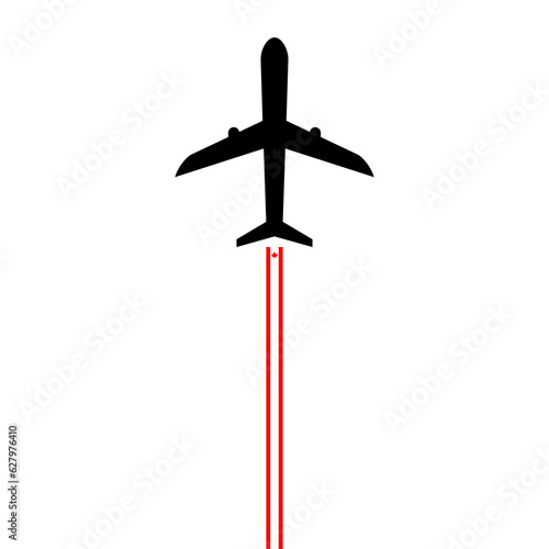 canada plane icon vector illustration. isolated on white background