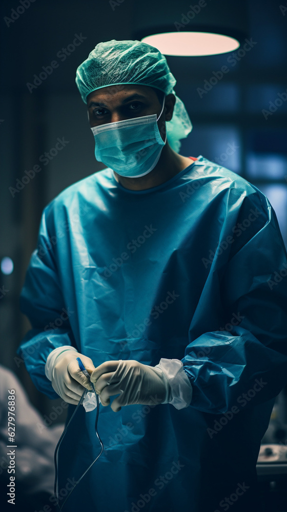 Surgical Saga: Surgeon Leading a Crucial Operation in the Operating Room, Generative AI Surgical Saga: Surgeon Leading a Crucial Operation in the Operating Room, Generative AI