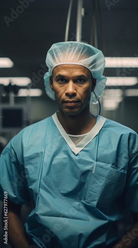 Critical Care: Surgeon Leading a Crucial Operation in the Operating Room, Generative AI