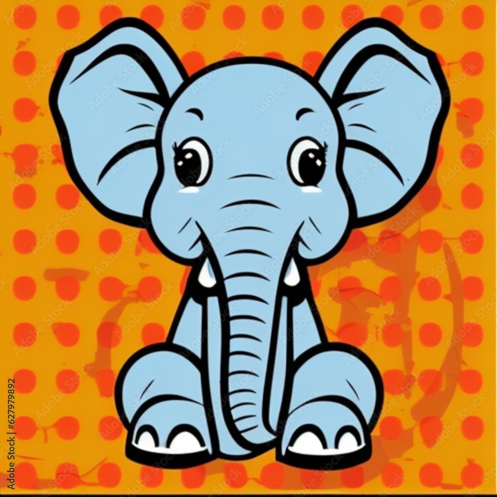 Obraz premium baby elephant. generative ai.