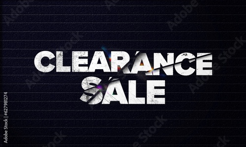 CLEARANCE SALE MARKETING BANNER TAG PROMOTION