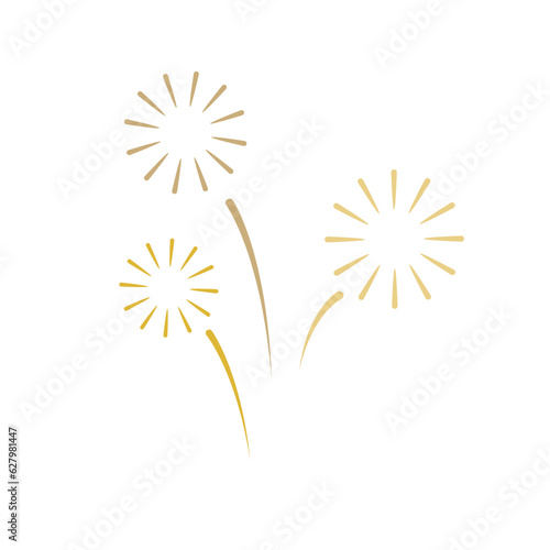 Fototapete star sparkle firework- new year Christmas and birthday celebration