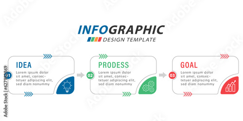Timeline Creator infographic template. 3 Step timeline journey, calendar Flat simple infographics design template. presentation graph. Business concept with 3 options, vector illustration.