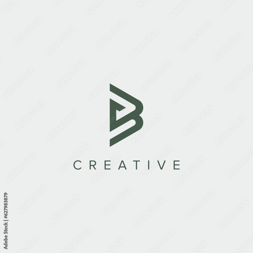 Modern unique letter SB BS logo design template - vector. Stock Vector ...