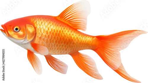 goldfish figure body style white background.
