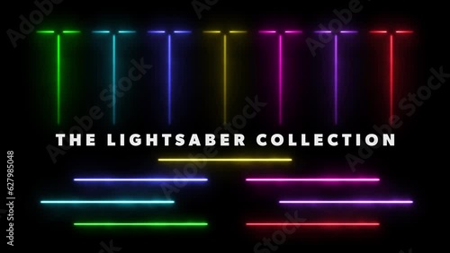 14 Sci-fi lightsaber weapons, animated powerful forces in 4K