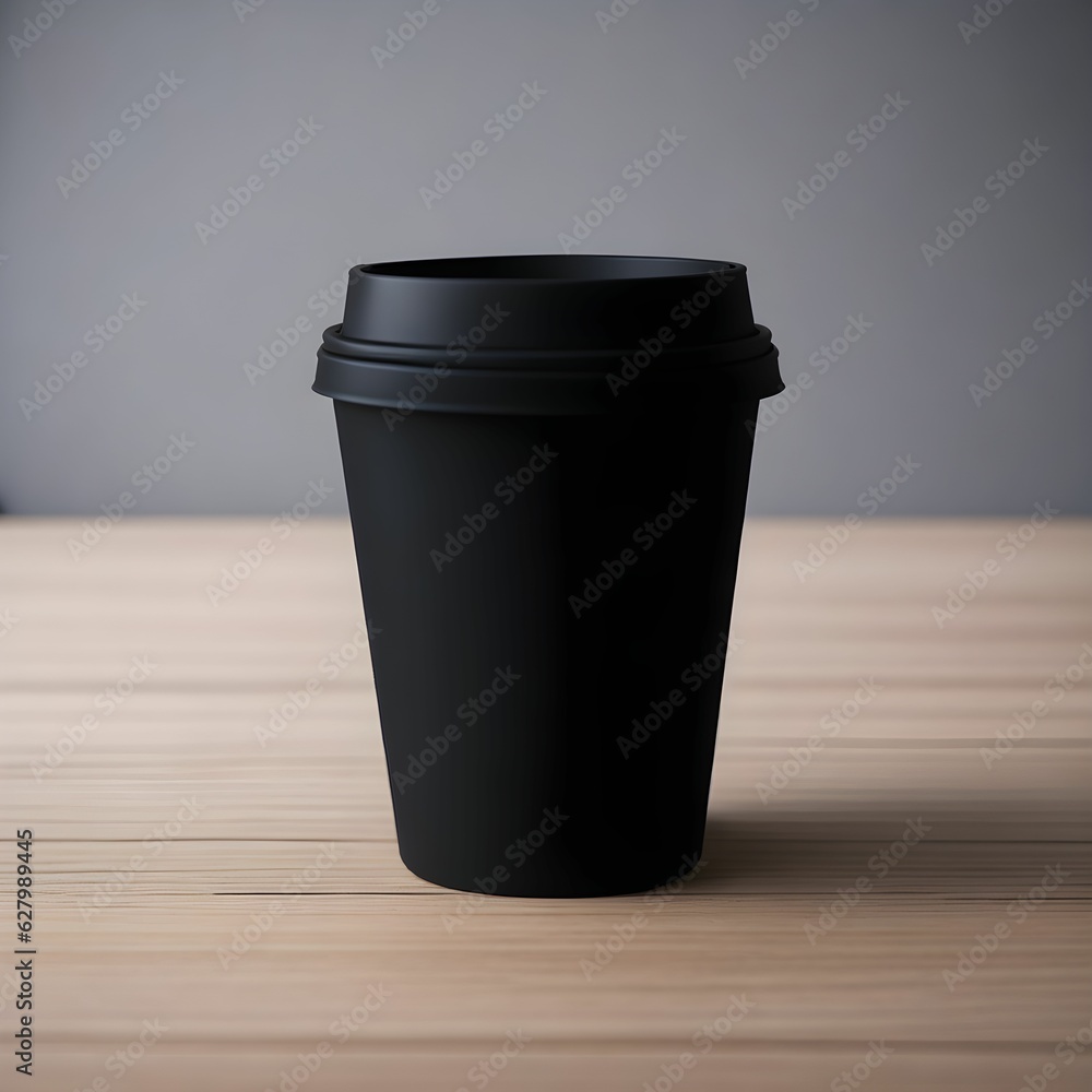 Blank Mock Up Black Paper Cup For Coffee and Tea Drink Take Away Blank Mock Up Black Paper Cup For Coffee and Tea Drink Take Away
