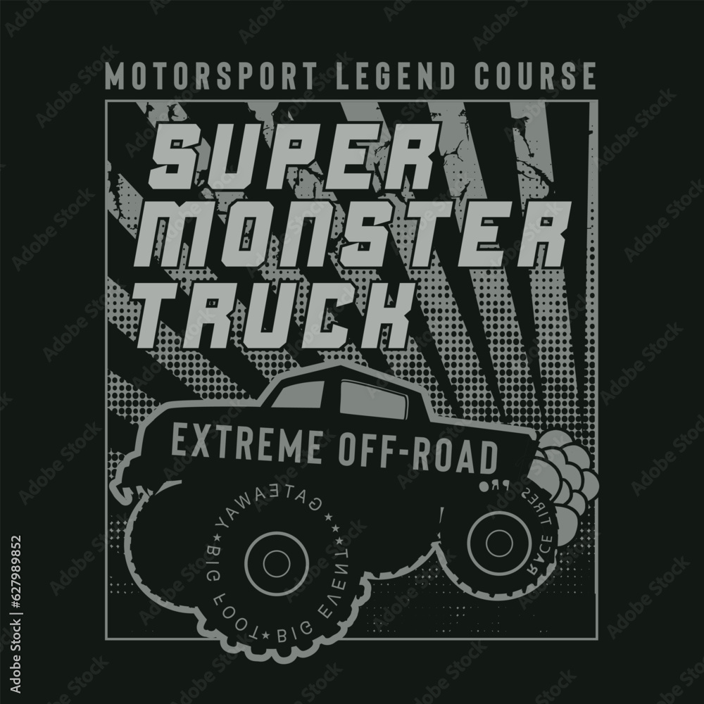 Motorsport typography. t shirt graphics. print