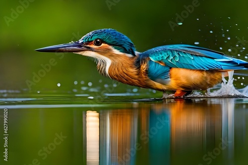 kingfisher on a branch © Wajid