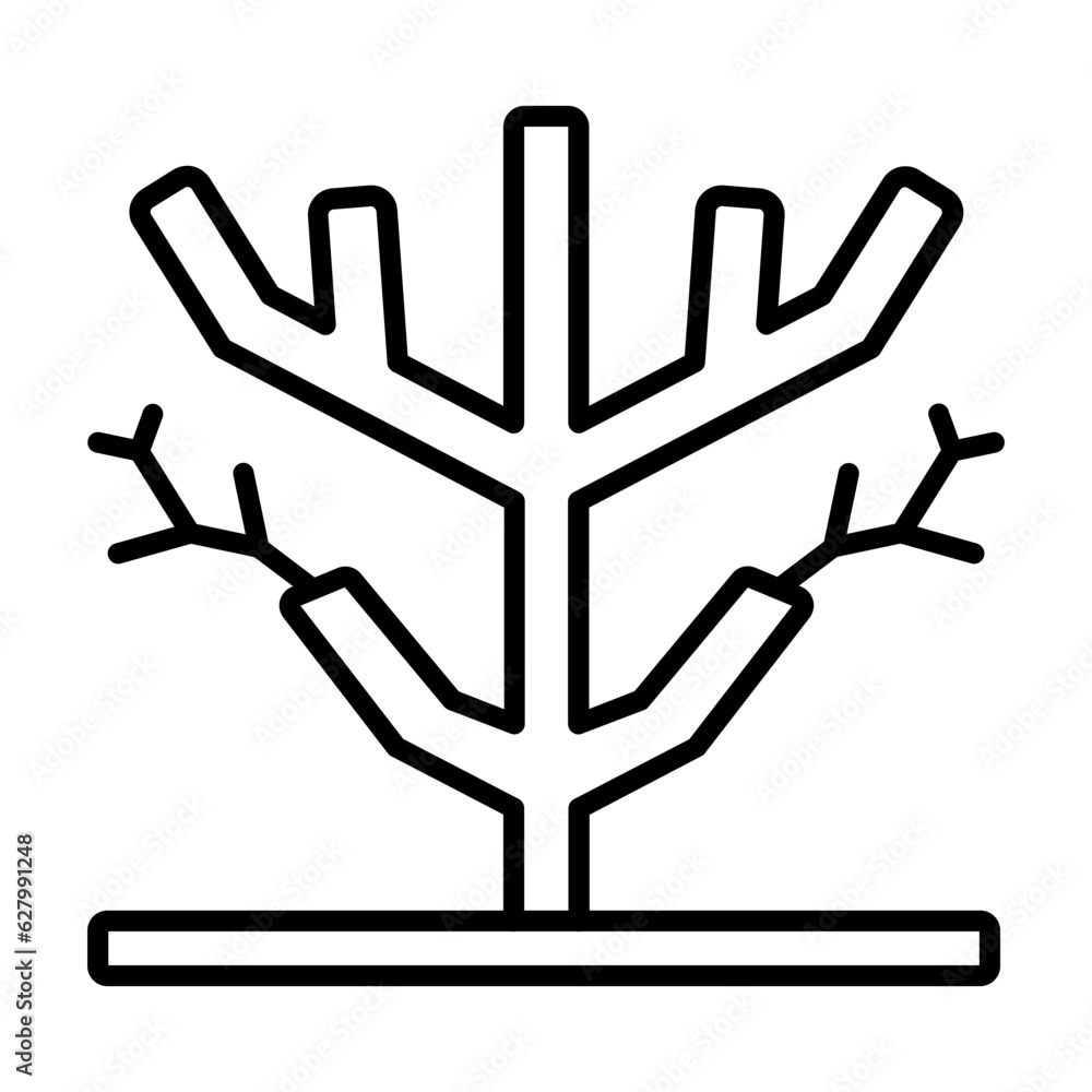 Obraz premium Dry Tree Icon