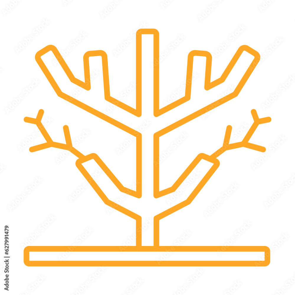 Fototapeta premium Dry Tree Icon