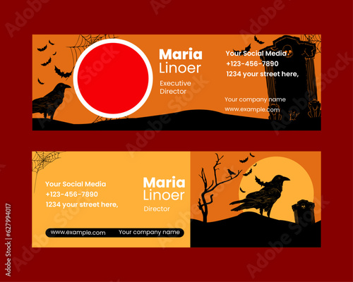 Signature Email with Halloween Design Template