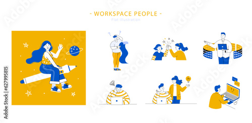Workspace people element set