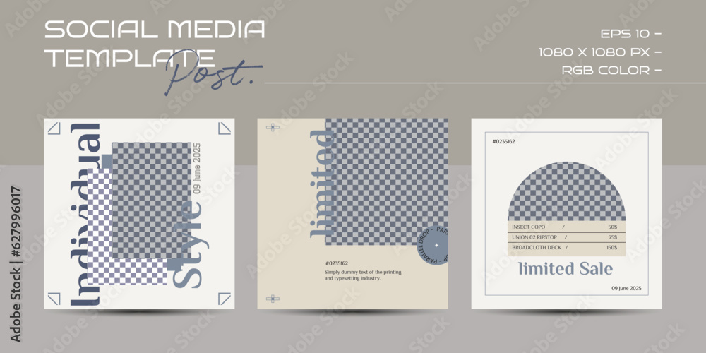 Set of minimalist social media templates. Backgrounds for post. Square backgrounds with organic shapes and lines Set of minimalist social media templates. Backgrounds for post. Square backgrounds with organic shapes and lines
