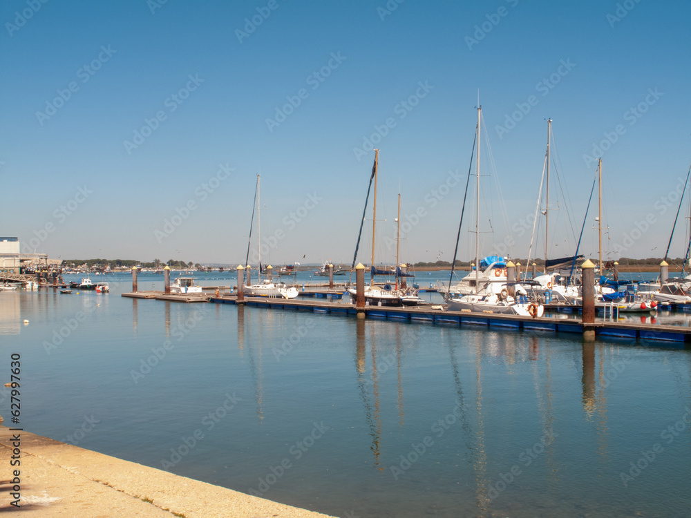Puerto deportivo de Punta Umbría en la provincia de Huelva, Andalucía, España
