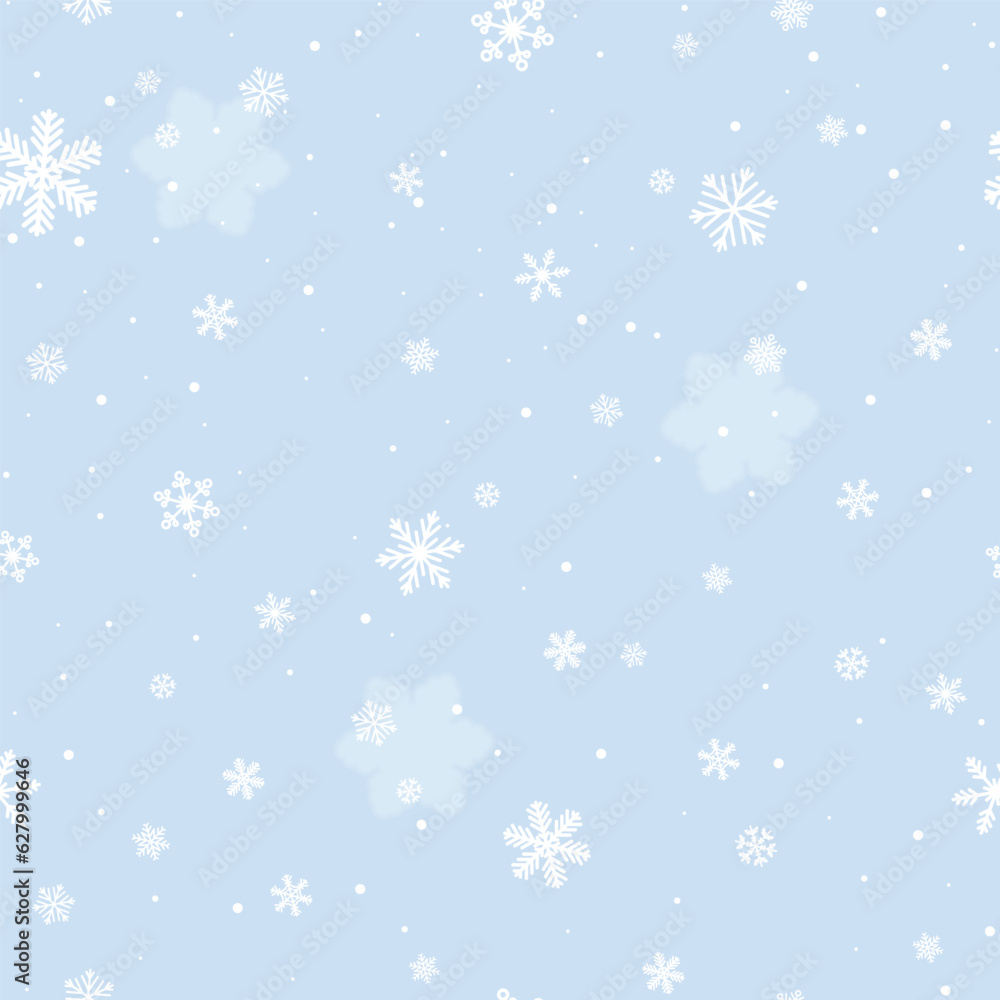 White blue snow flake pattern White blue snow flake pattern