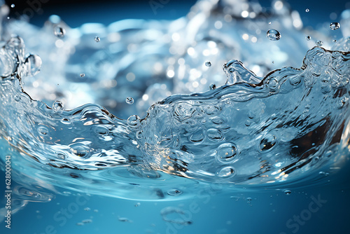 Splash fresh drop in water, Generative AI