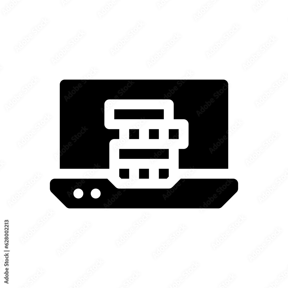 laptop glyph icon laptop glyph icon