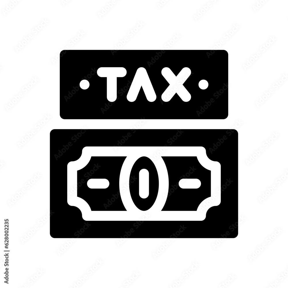 tax glyph icon tax glyph icon
