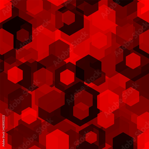 Honeycomb seamless pattern. Repeated overlap hexagon motif texture print