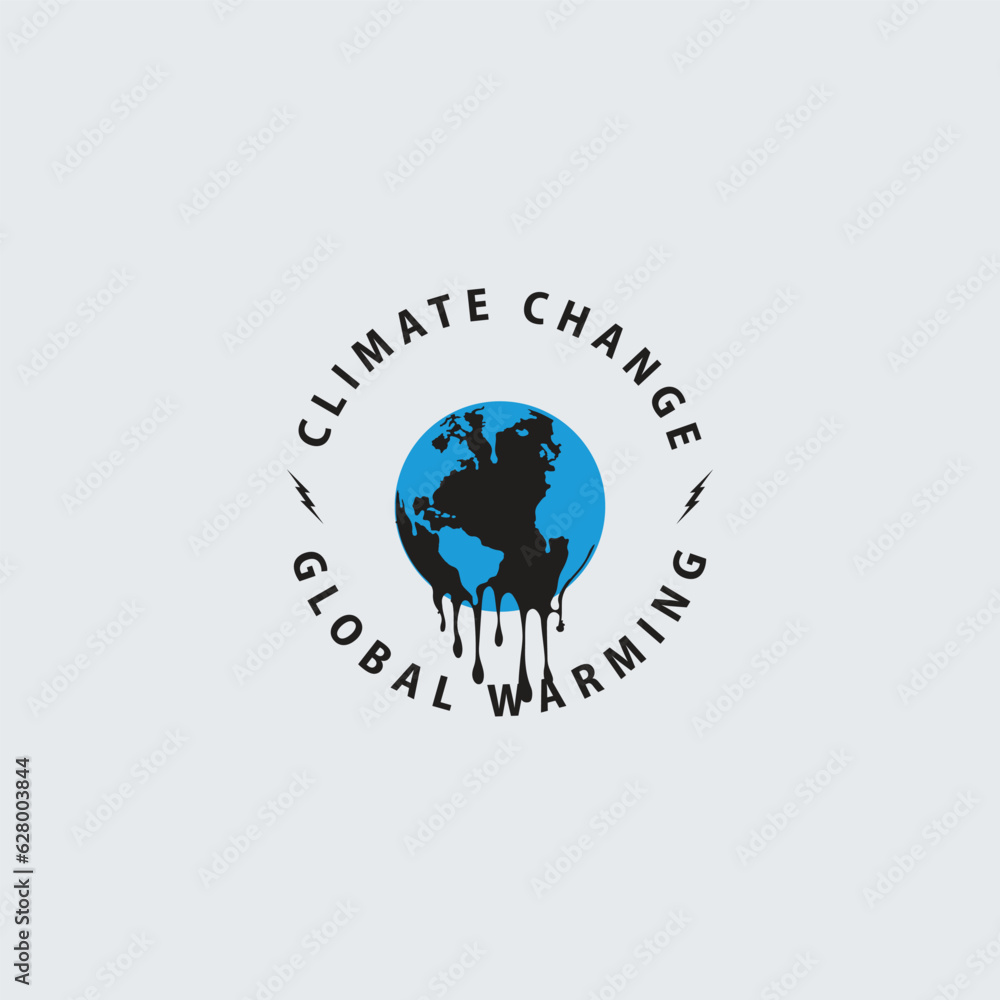 Earth climate change icon vector image

