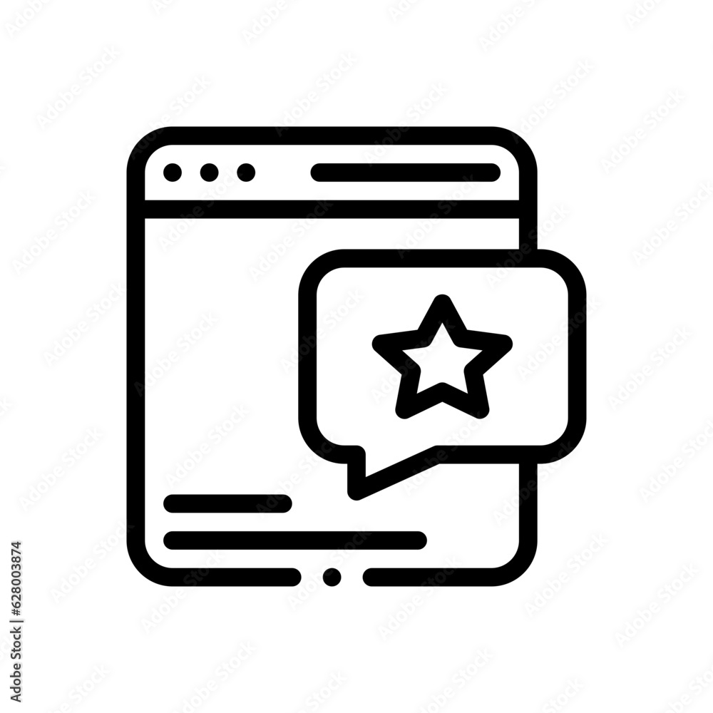 opinion line icon opinion line icon