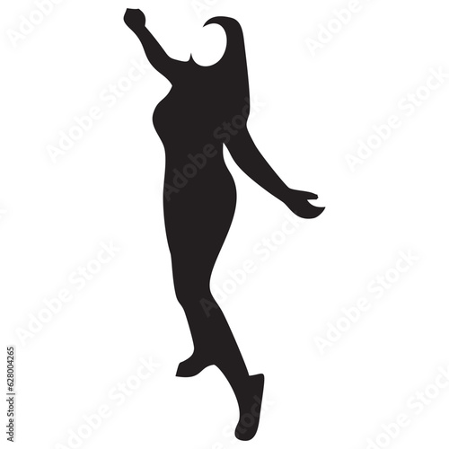 silhouette of a woman in a headscarf