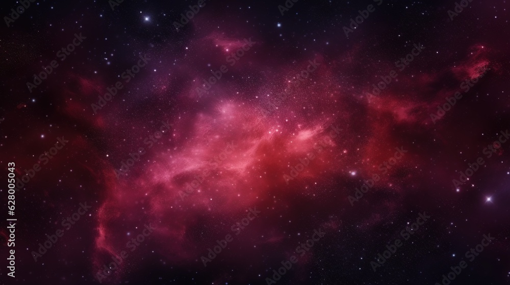 space galaxy red background