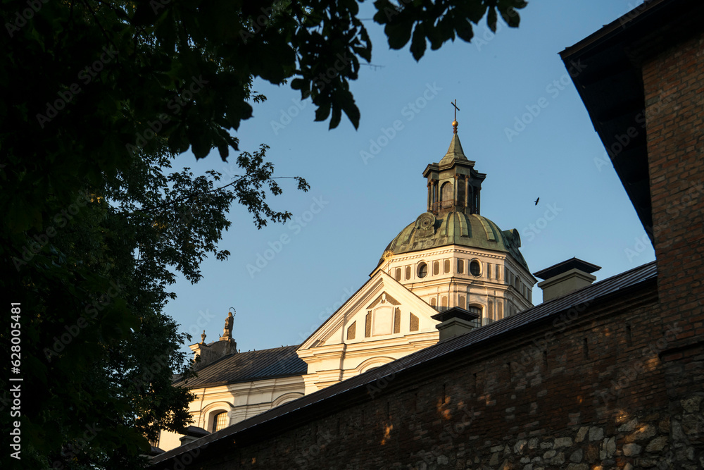 Catholic Church of the Blessed Virgin Mary of the Barefoot Carmelite Monastery in Berdychev, Ukraine, July 15, 2023.