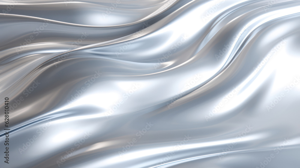 Silver shiny wave background Silver shiny wave background