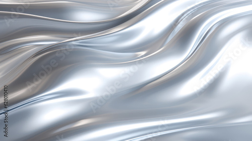 Silver shiny wave background 