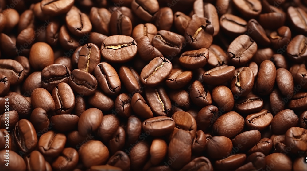 Naklejka premium coffee beans background