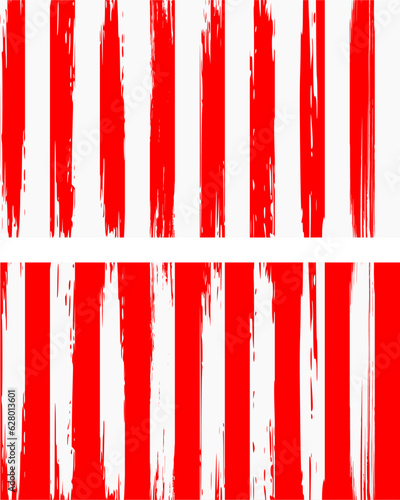 stripes brush paint stroke background (red & white)