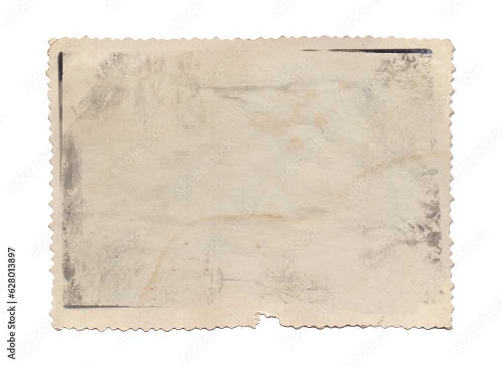 Vintage background of old photo paper texture isolated