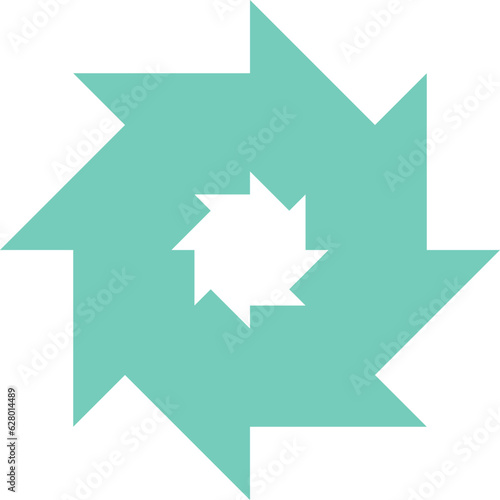 Geometric Y2K ornament abstract star background